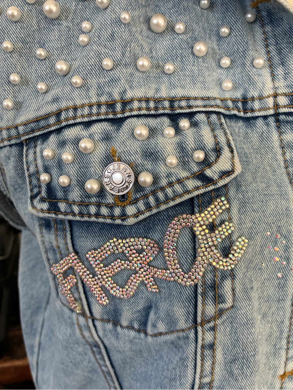 Disney Upcycled Peter Pan and Tinkerbell Neverland Denim Vest - Size XL - Picture 12 of 16